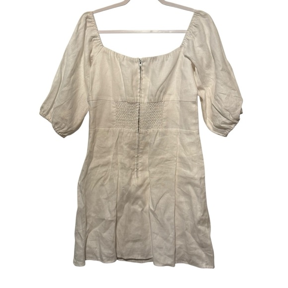 Reformation Kathryn Linen Dress white 10 - Picture 10 of 12